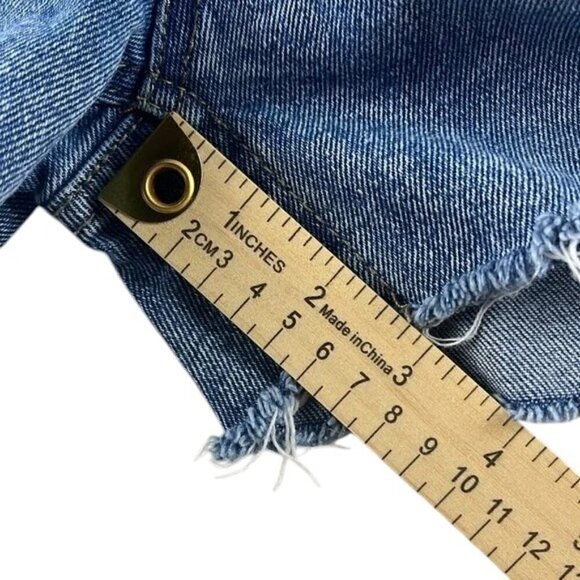 Tinseltown Shorts High Rise Distress Juniors Size 7 - Picture 6 of 7